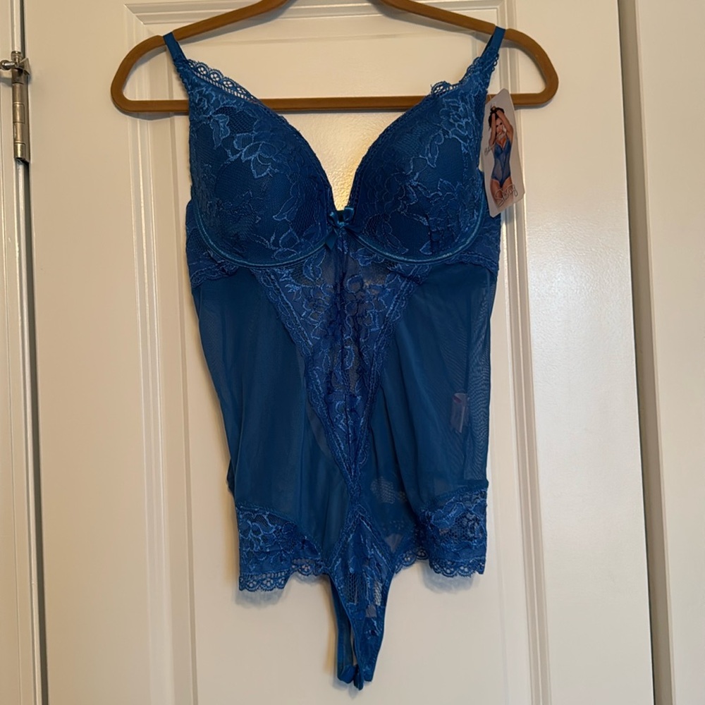 Shirley of Hollywood sexy plunging teddy XXL NWT